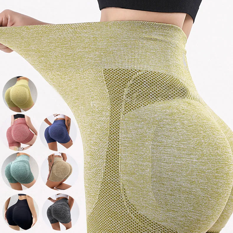 Fitness Yoga Shorts Pants Butt Lifting Seamless Leggings