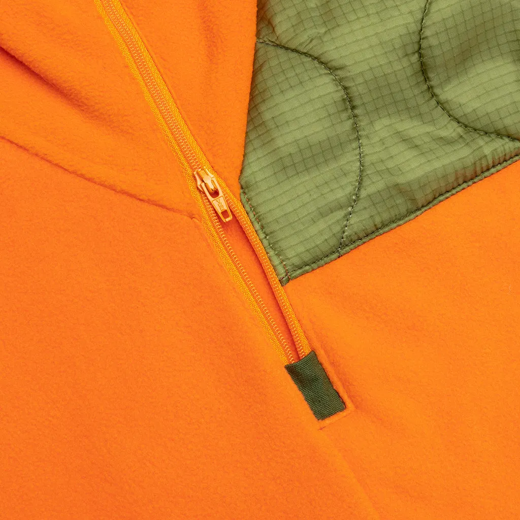 Fleece Jacket - Orange/Green