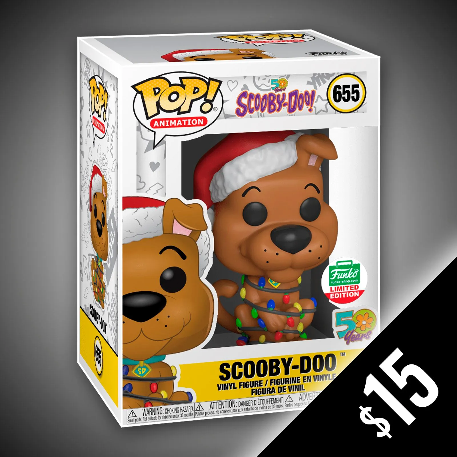 Funko Pop! Animation: Scooby-Doo with Christmas Lights #655