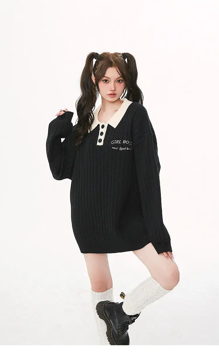 girl boss oversized sweater