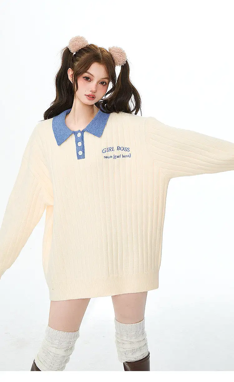 girl boss oversized sweater