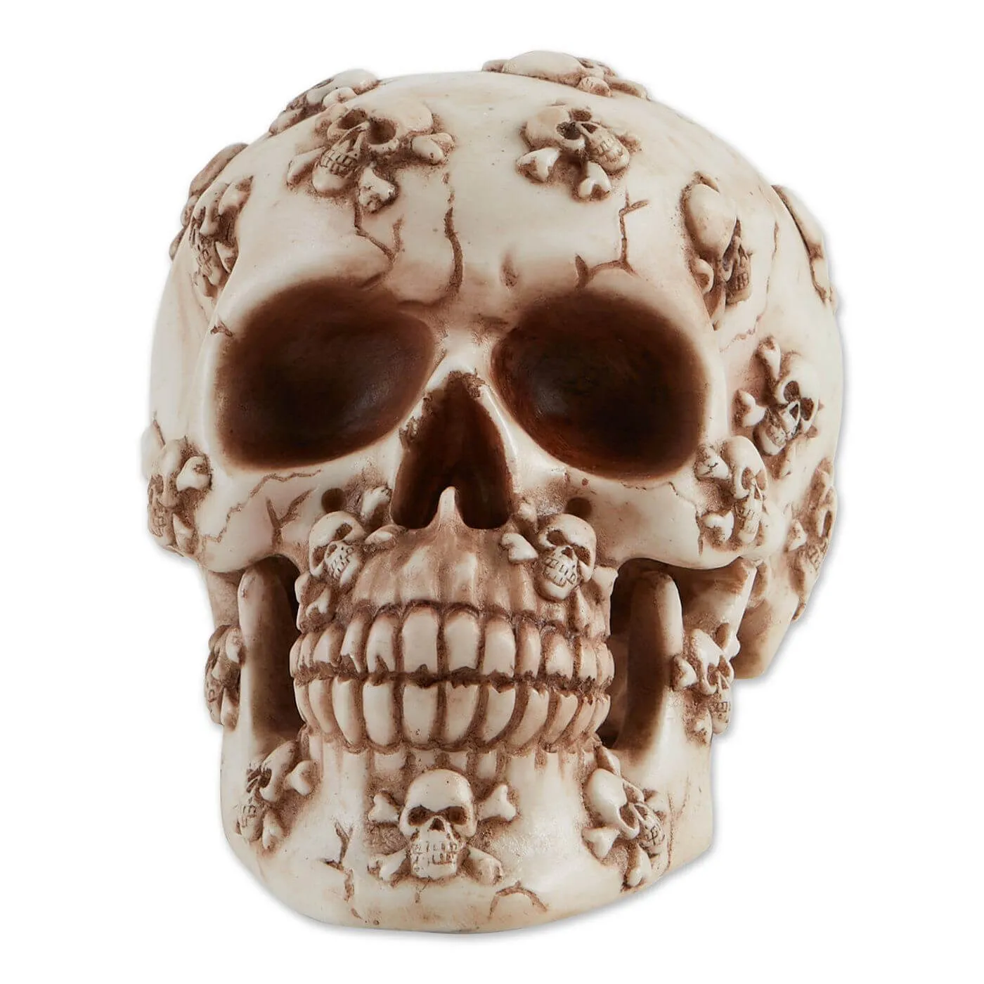 Grinning Crossbones Skull Figurine