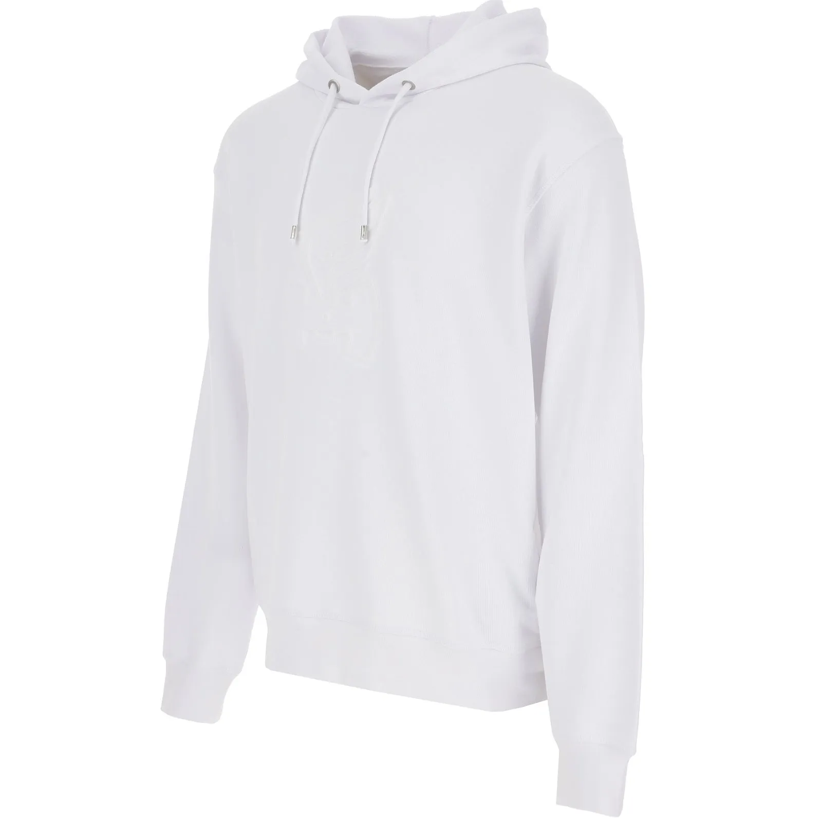 Hogan Logo Embossed Drawstring Hoodie