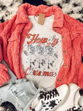 Howdy Christmas Skeleton Tee