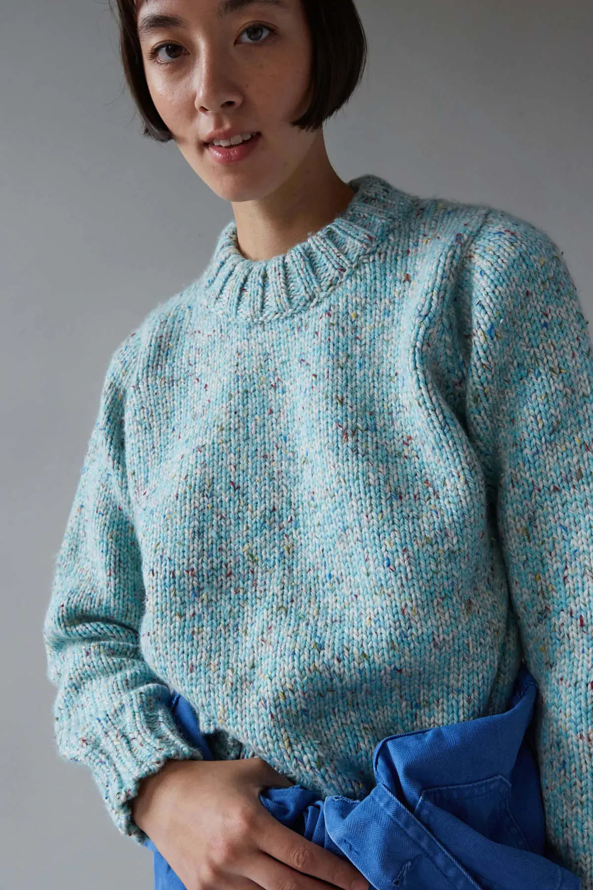 Inga Sweater - Turquoise Confetti