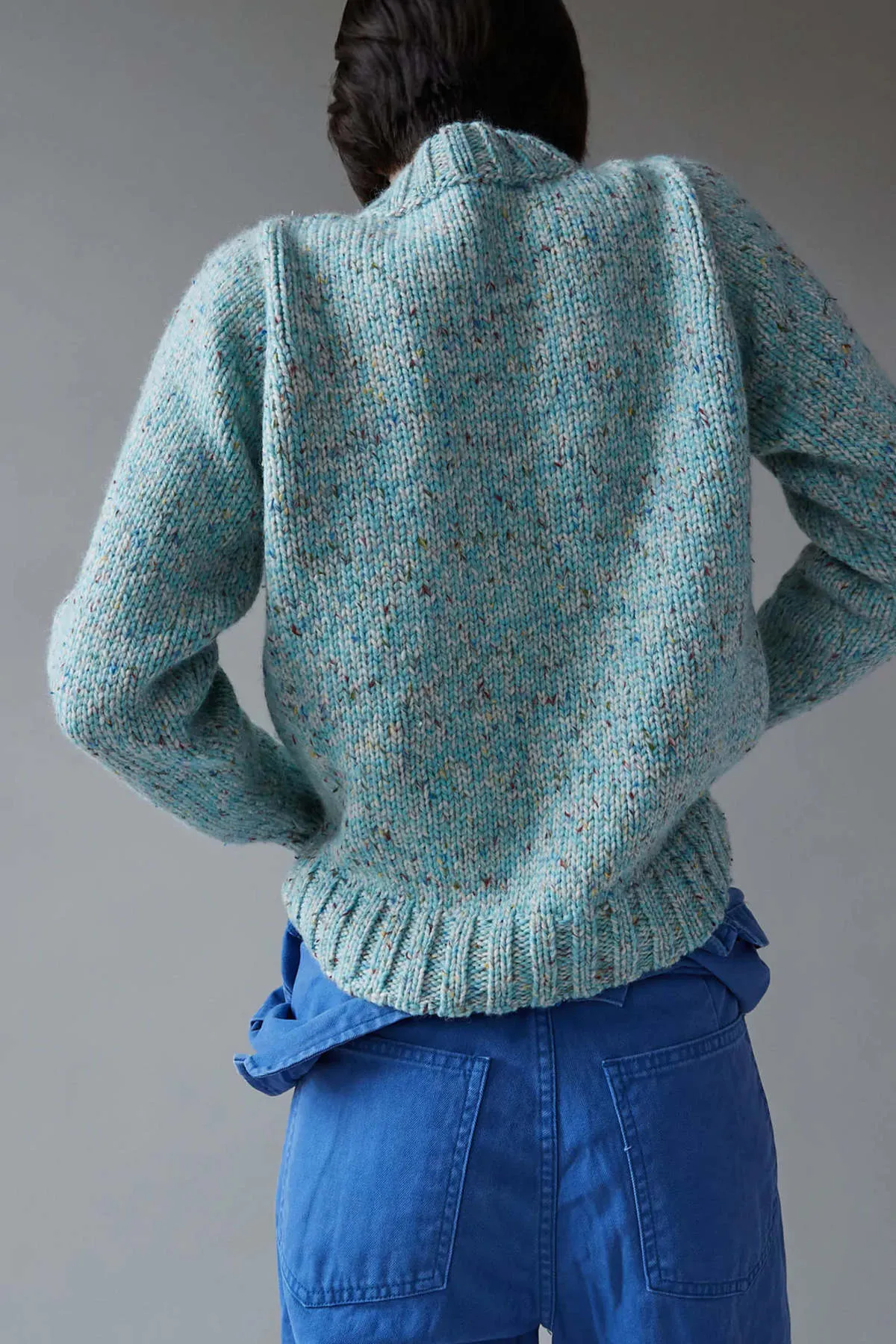 Inga Sweater - Turquoise Confetti