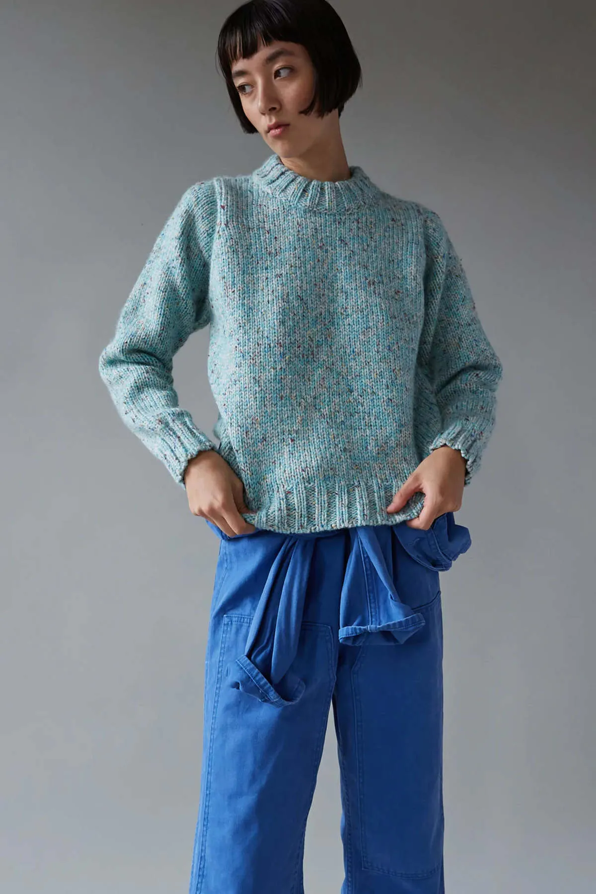 Inga Sweater - Turquoise Confetti