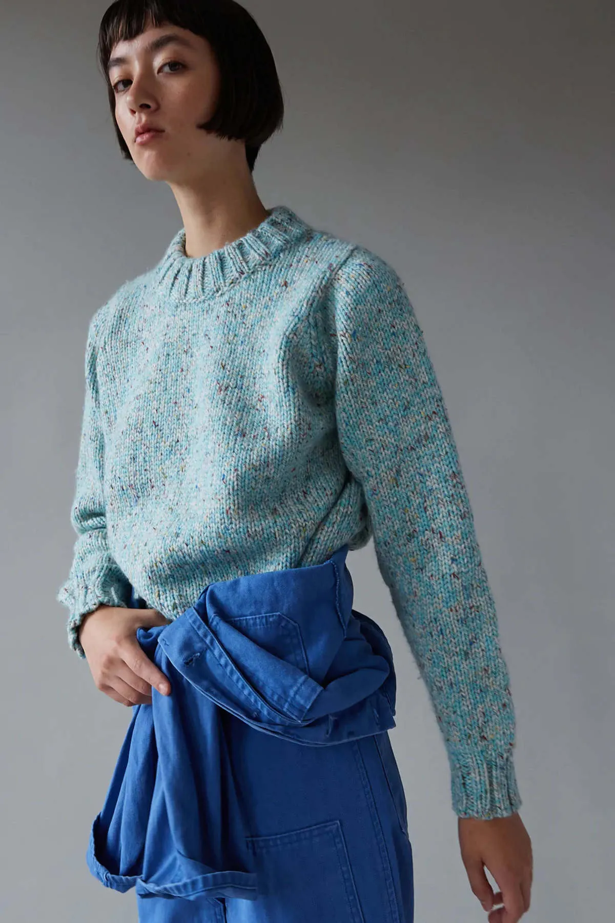 Inga Sweater - Turquoise Confetti