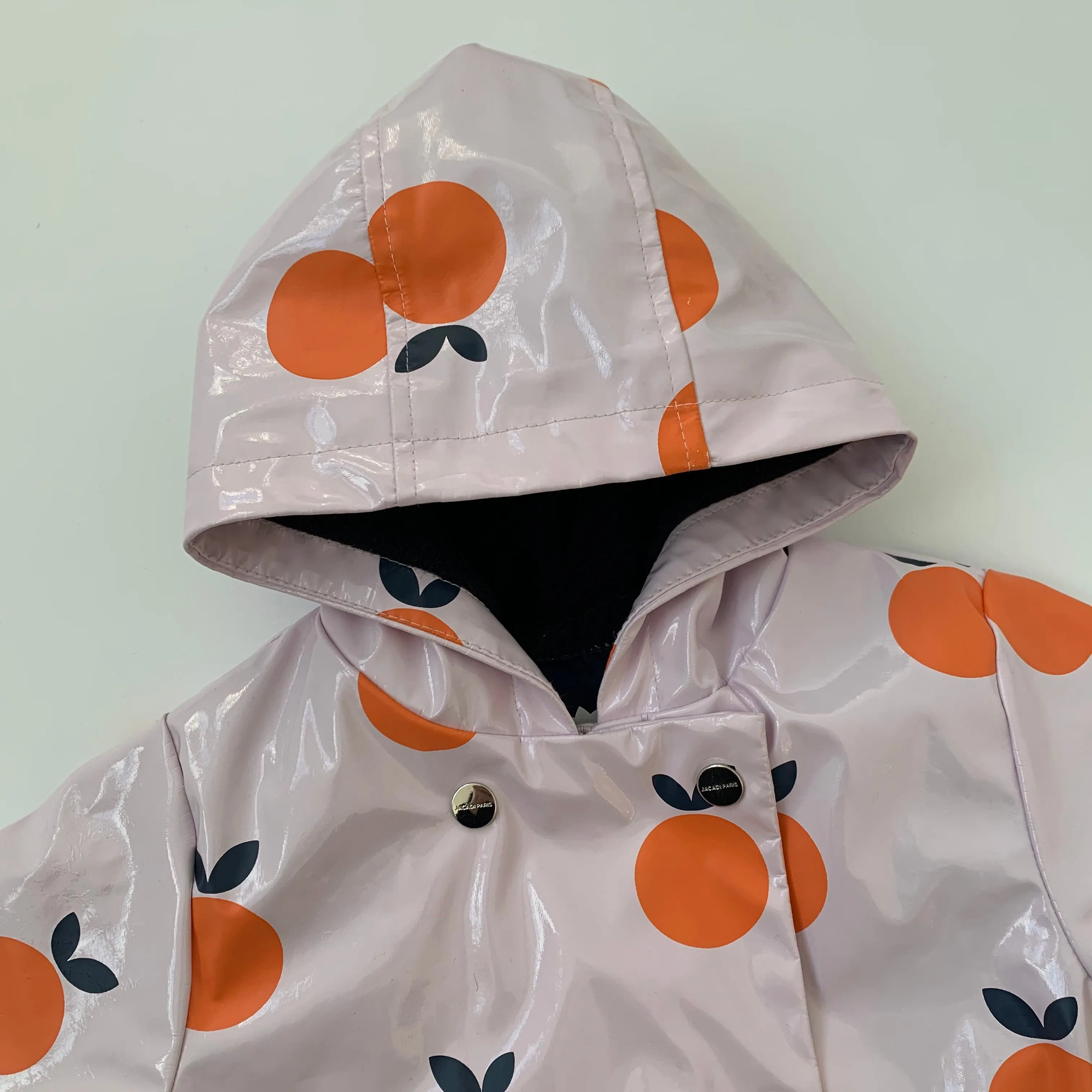 Jacadi Pink Clementine Print Raincoat: 36 Months