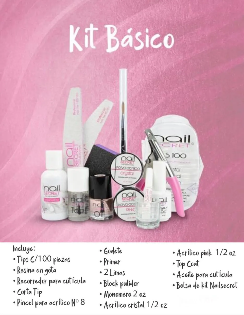 Kit Básico para aplicación Acrílico