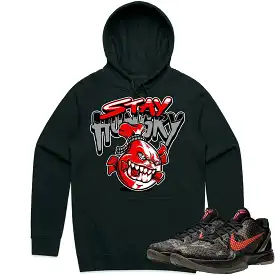 Kobe 6 Italian Camo 6s Hoodie to Match - RED STAY HUNGRY