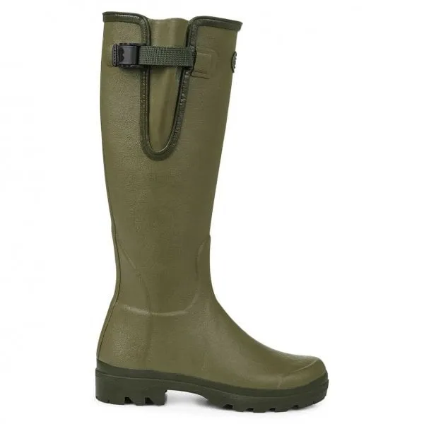 Le Chameau Womens Vierzon Jersey Lined Boots in Vert