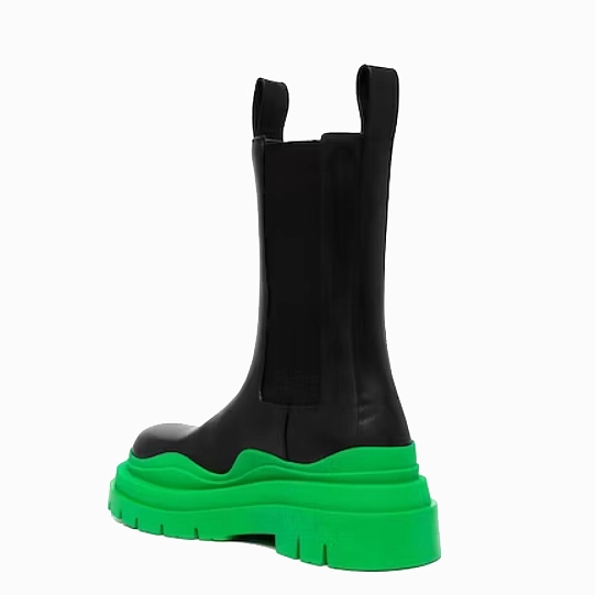 Leather Chelsea boots Green 