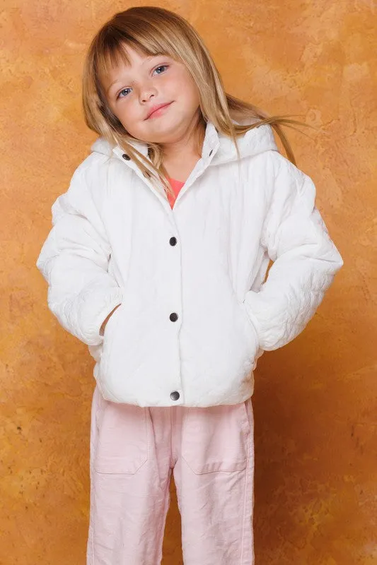 Lightweight Puff Hoodie Jacket- Girls