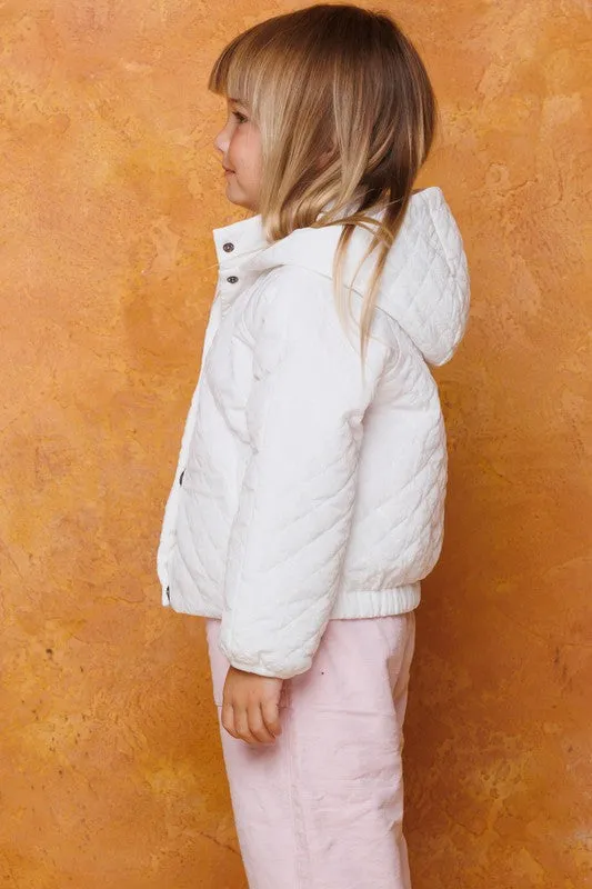 Lightweight Puff Hoodie Jacket- Girls