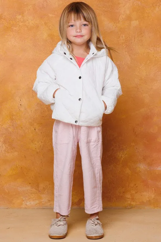 Lightweight Puff Hoodie Jacket- Girls