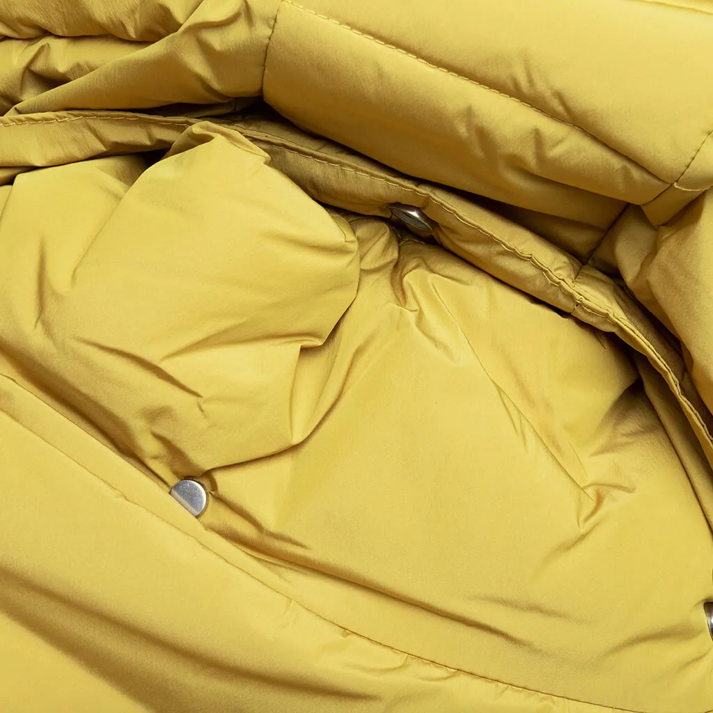 Logo Puffer Jacket - Mustard