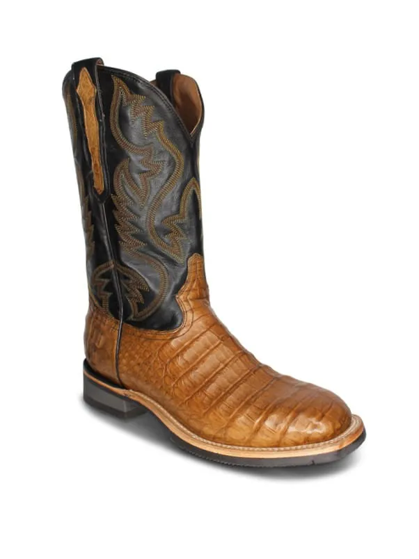 Lucchese Mens Rowdy Caiman Boots