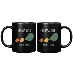 Mama Bird 11oz Black Mug Barrett Sutton