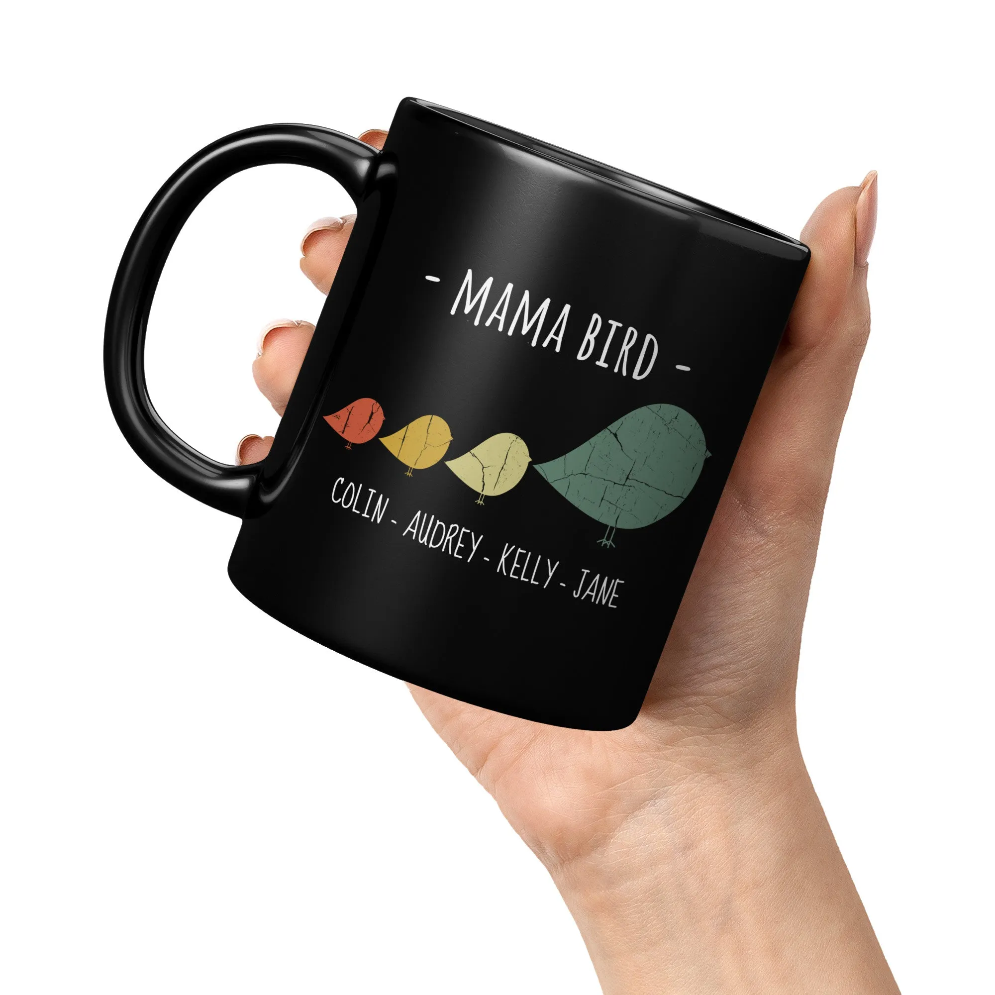 Mama Bird 11oz Mug Black Mannion