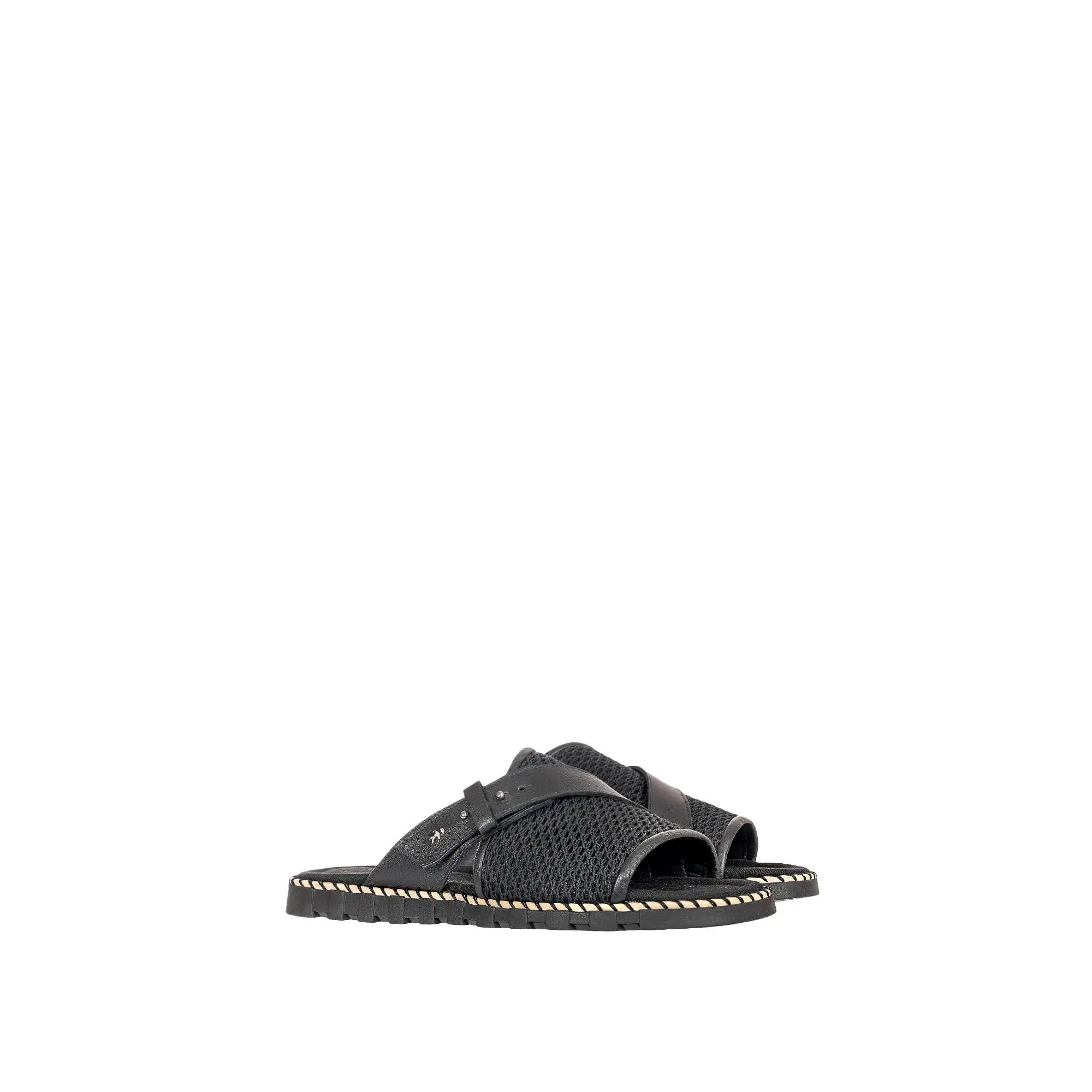 Man Slipper Mesh Black