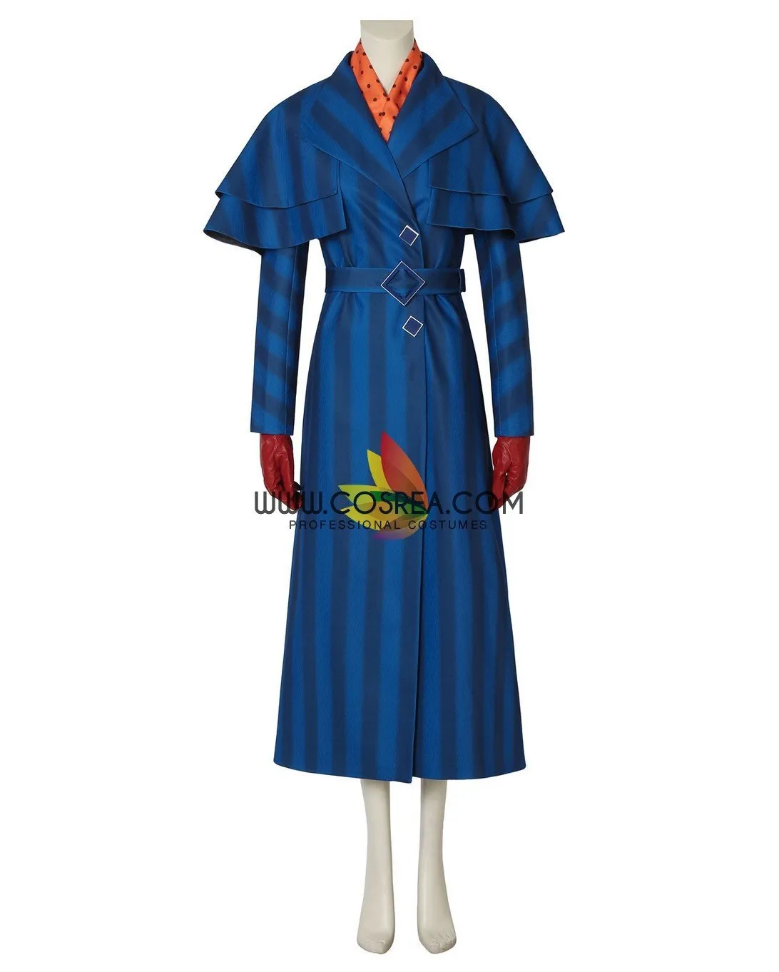 Mary Poppins Returns Navy Blue Uniformed Cosplay Costume