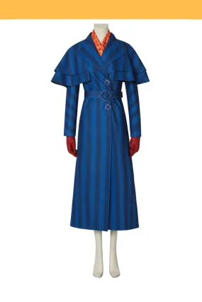 Mary Poppins Returns Navy Blue Uniformed Cosplay Costume