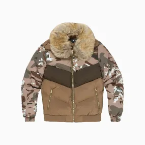 Men's  Blocked Puffer Jacket