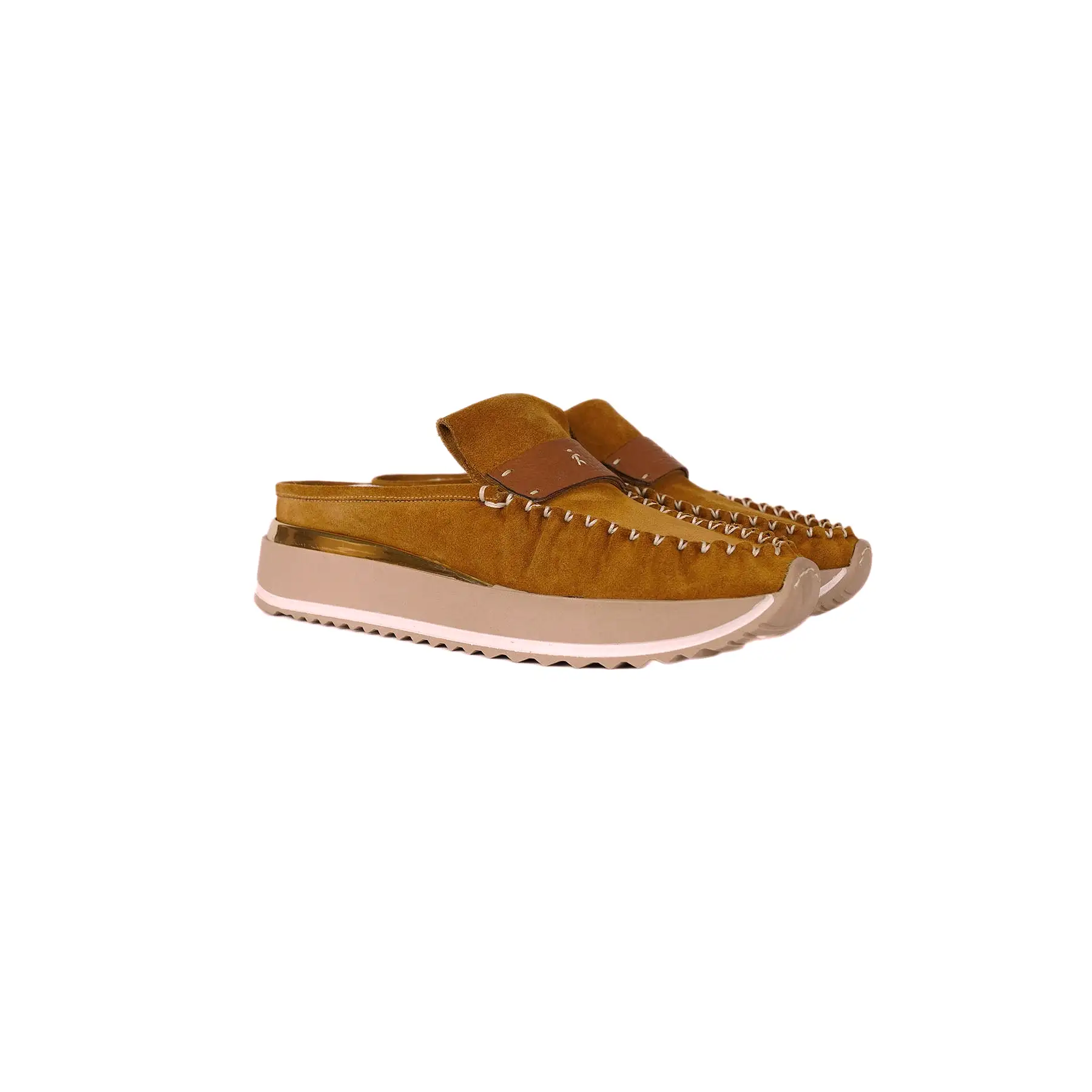 Mocker Slipper Suede Cognac