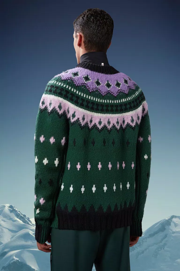 MONCLER  |Alpaca & Wool Jacquard Sweater