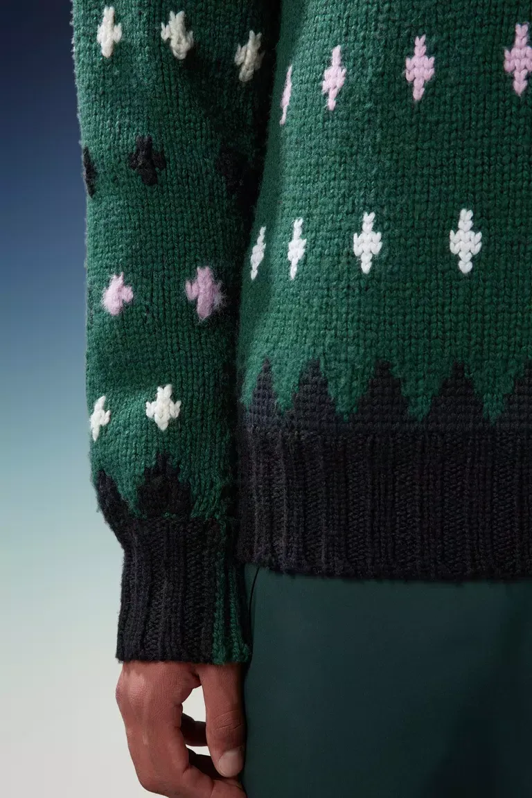 MONCLER  |Alpaca & Wool Jacquard Sweater