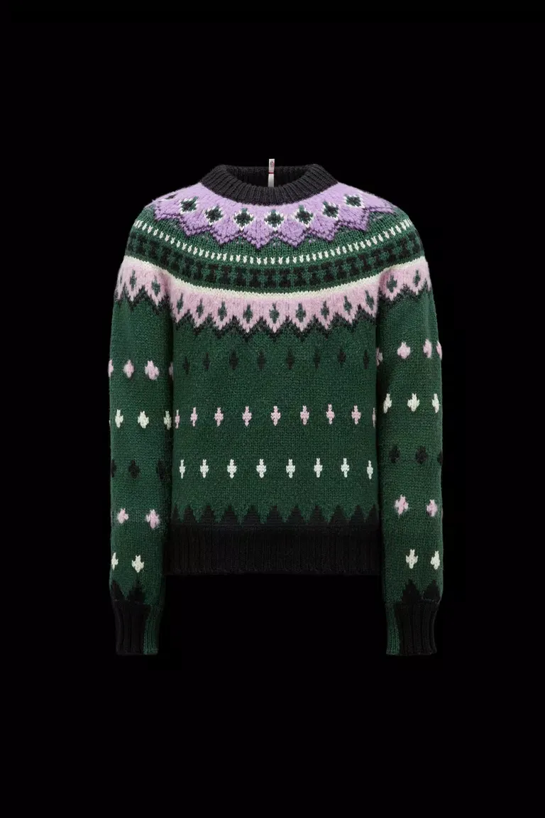 MONCLER  |Alpaca & Wool Jacquard Sweater