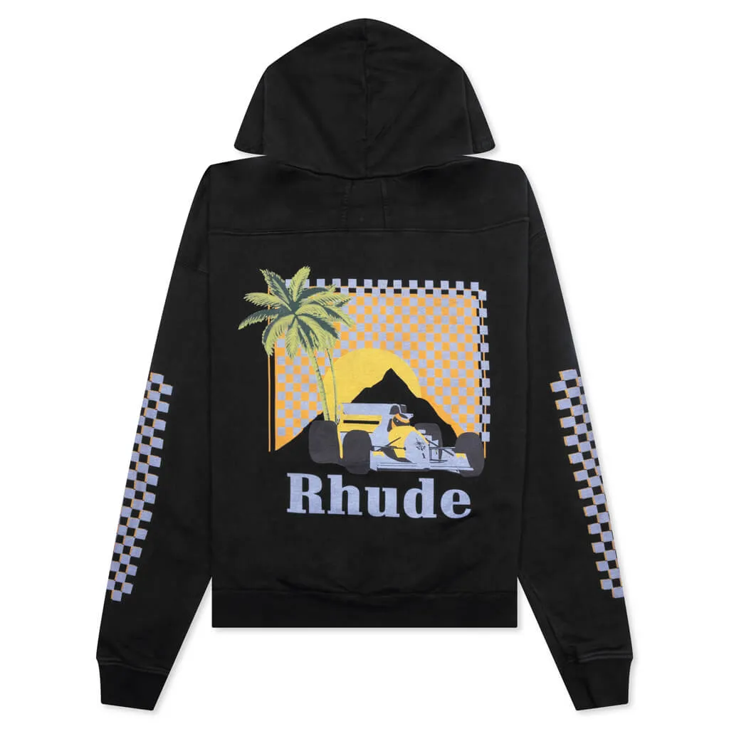 Moonlight Tropics Hoodie - Vintage Black