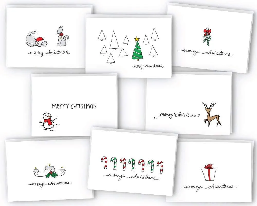 New Beautiful Christmas Greeting Cards Collection for Party Accessory