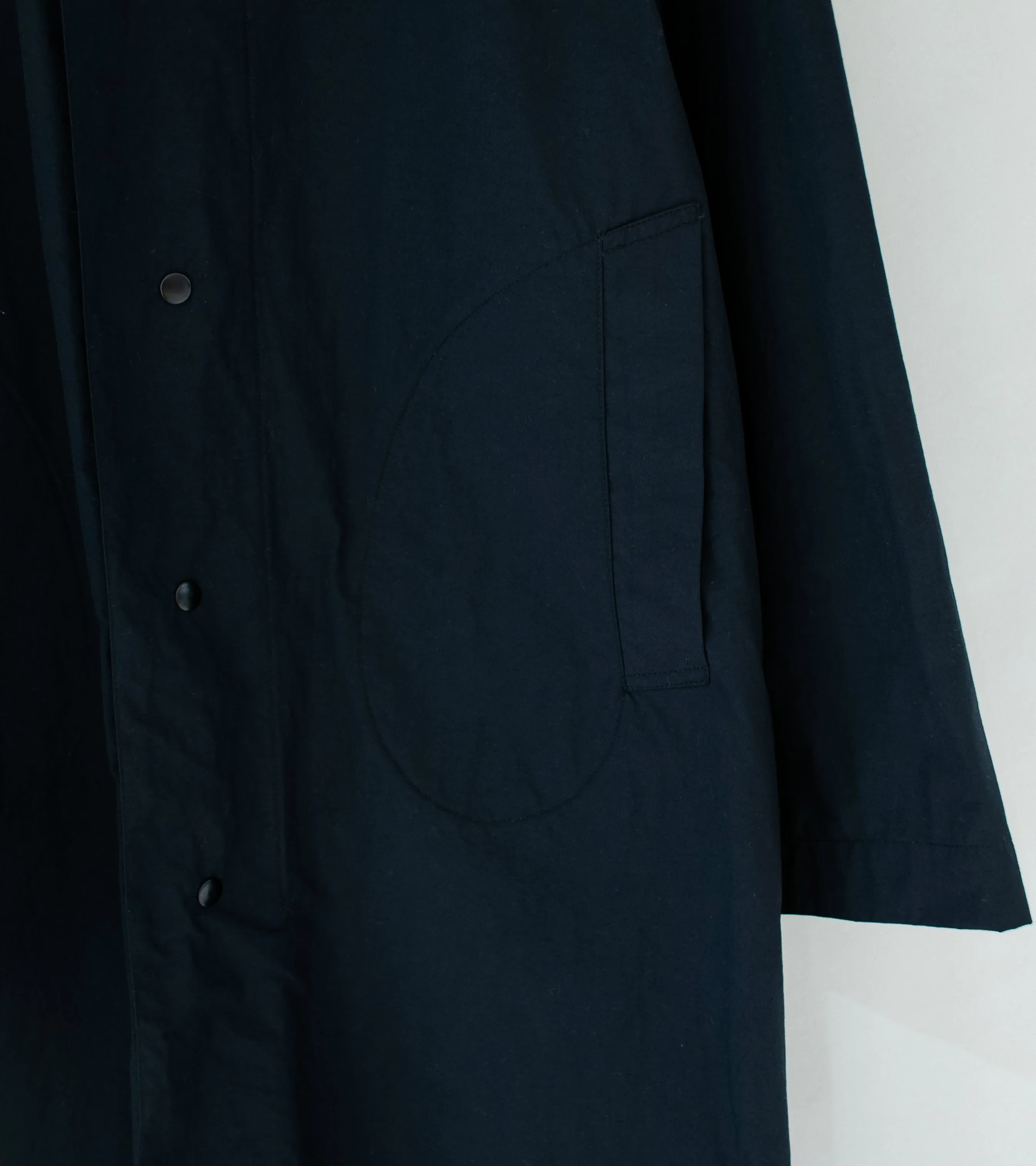 OShin 'The Lawmaker Coat' (Dark Navy Water Repellent Cotton)