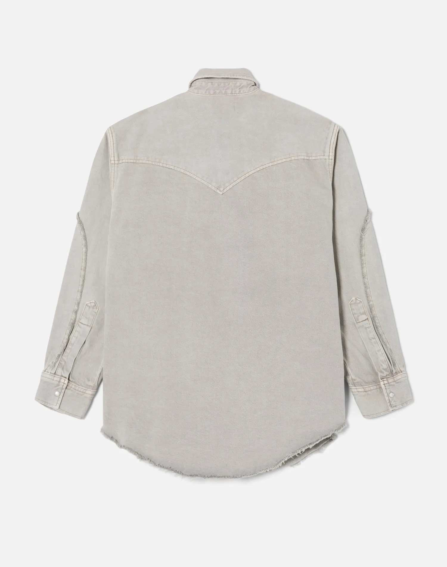 Oversized Shirt Jacket - Greyish