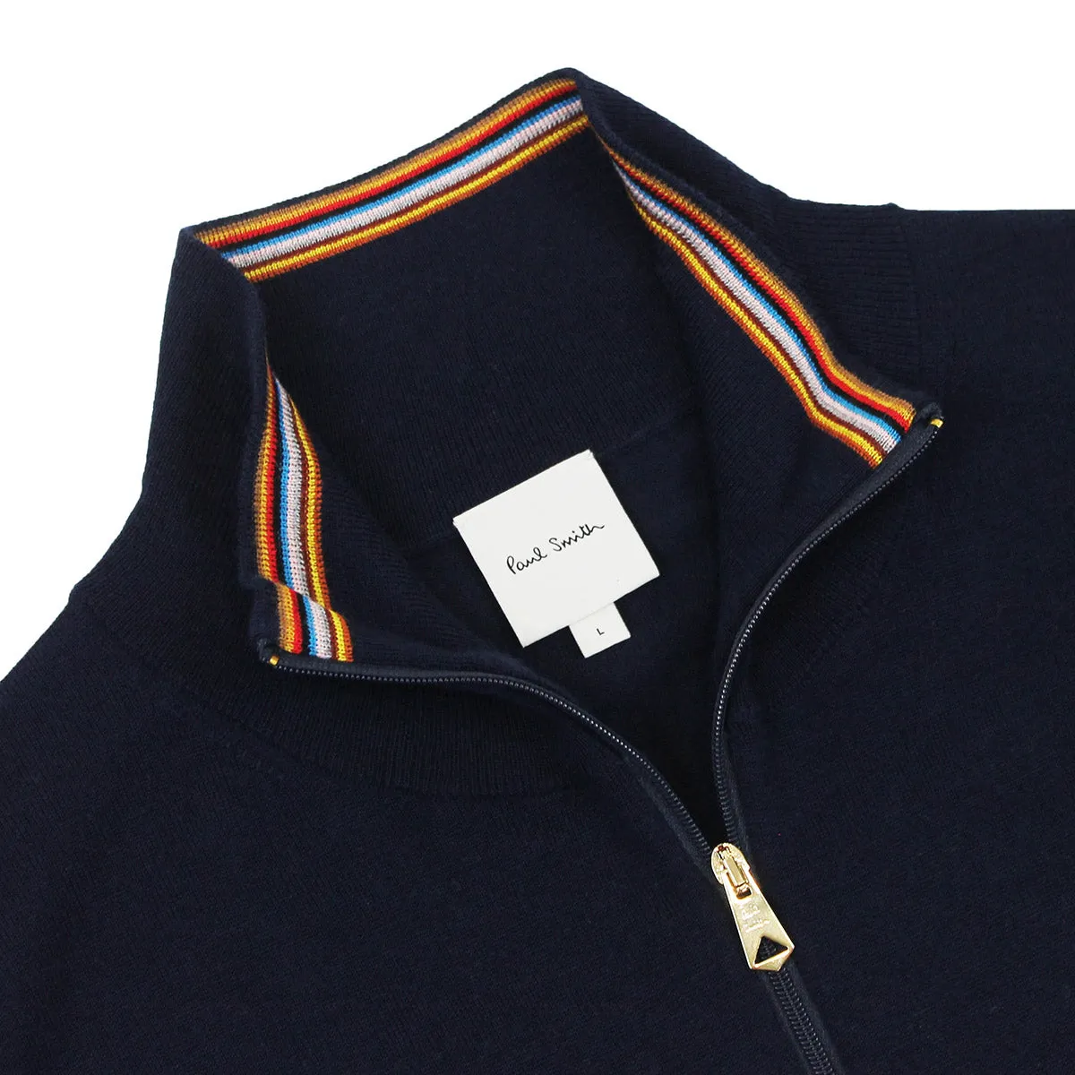 Paul Smith - Zip Neck Jumper in Navy