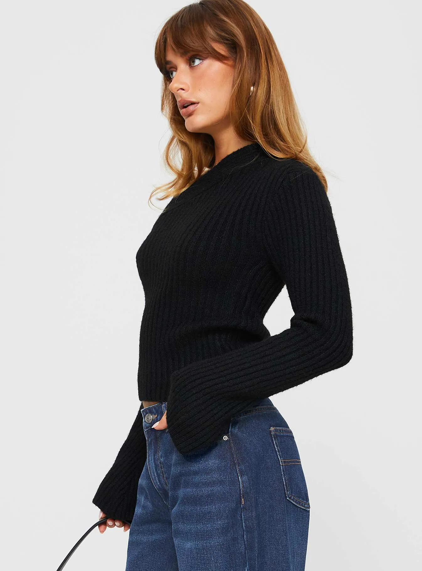 Phillips Cold Shoulder Sweater Black