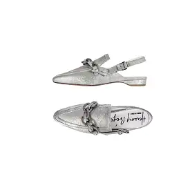 Pointed Slipper Graffiato Silver