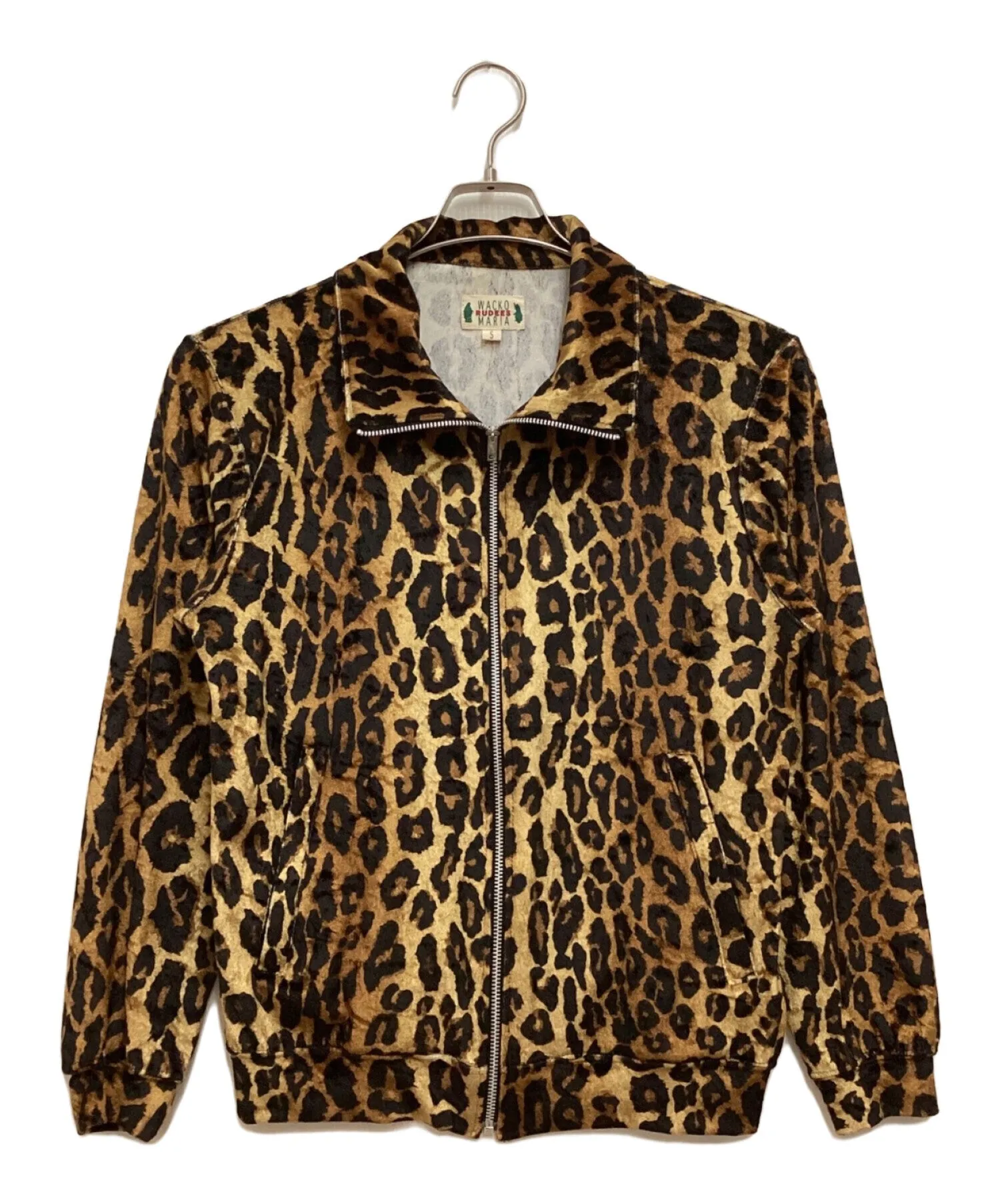 [Pre-owned] WACKO MARIA Leopard-Print Velour Track Jacket