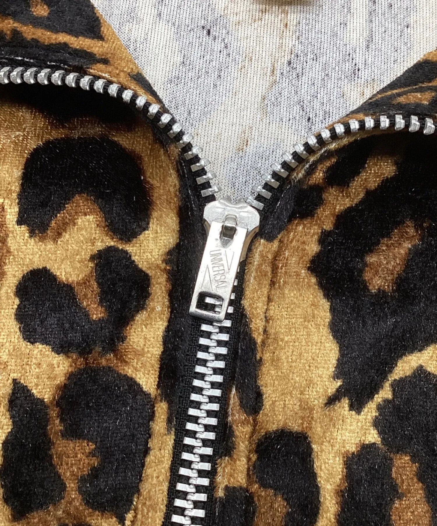 [Pre-owned] WACKO MARIA Leopard-Print Velour Track Jacket