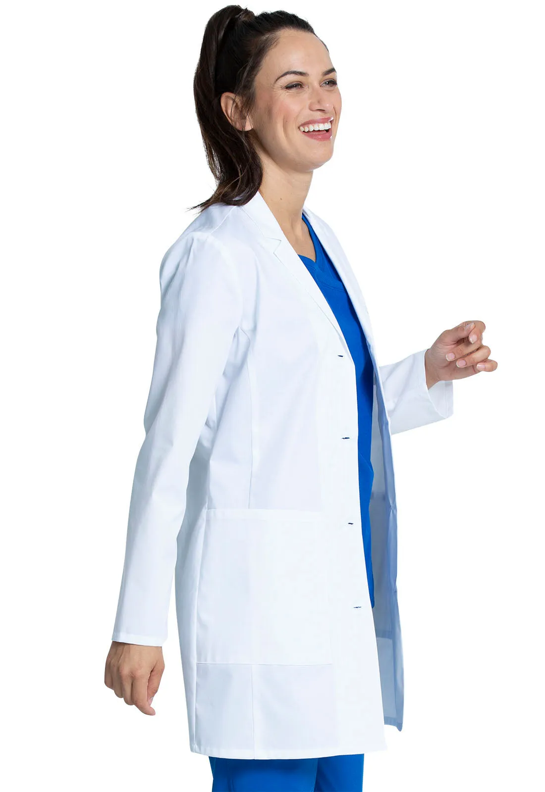 Project Lab by Cherokee 33 Lab Coat in White