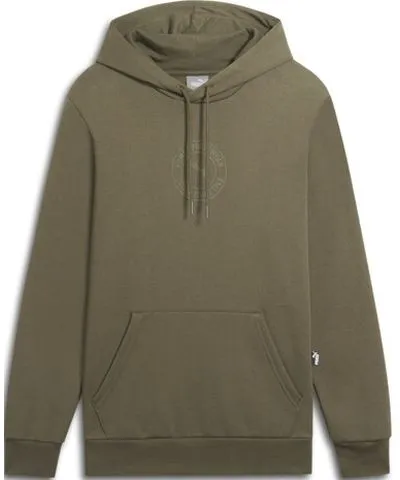 PUMA Tonal Logo Men's Hoodie in Dark Olive