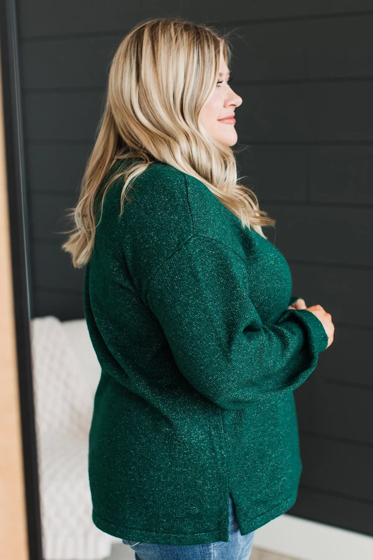 Pure Passion Knit Sweater- Forest