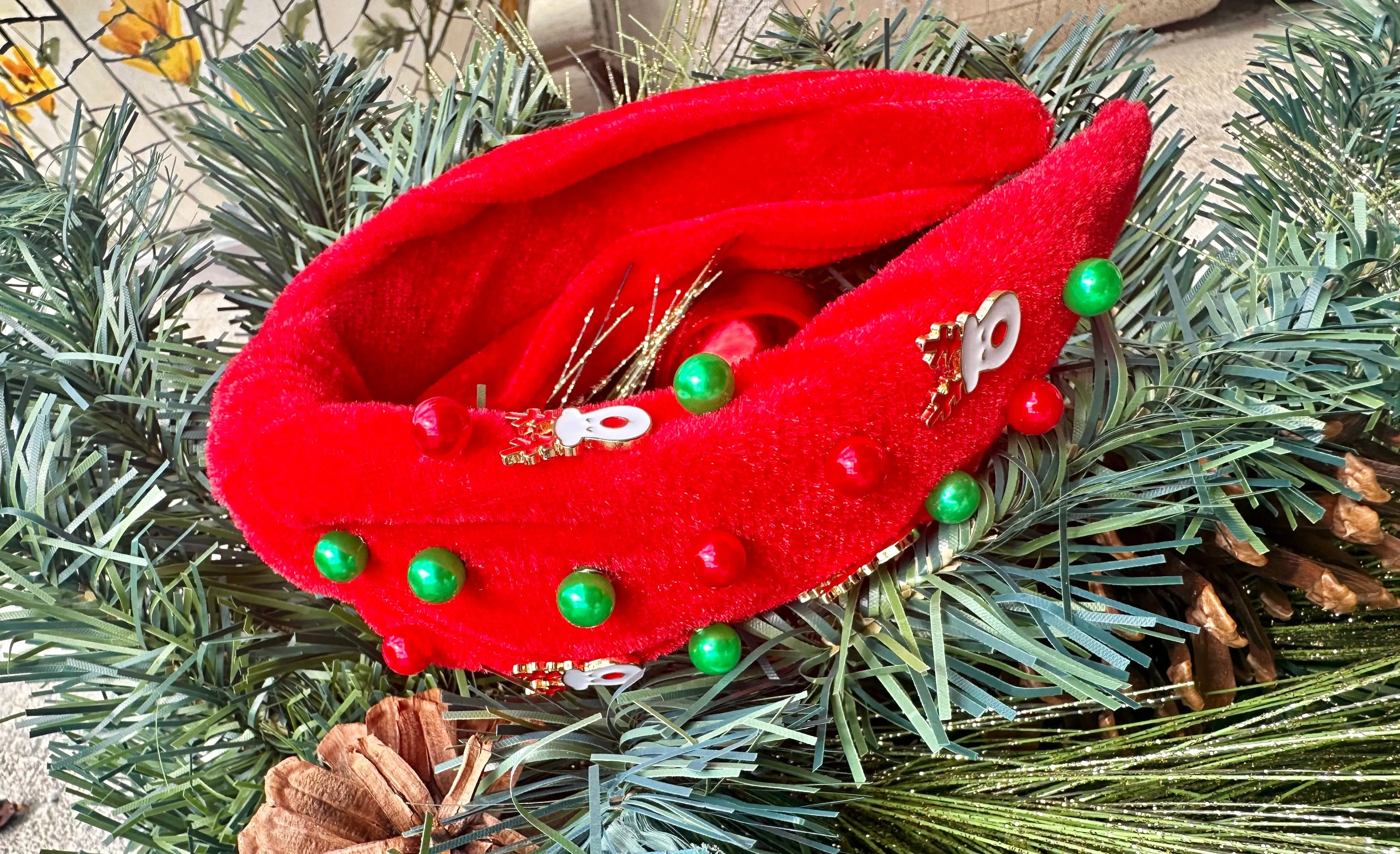 Red Christmas Headband