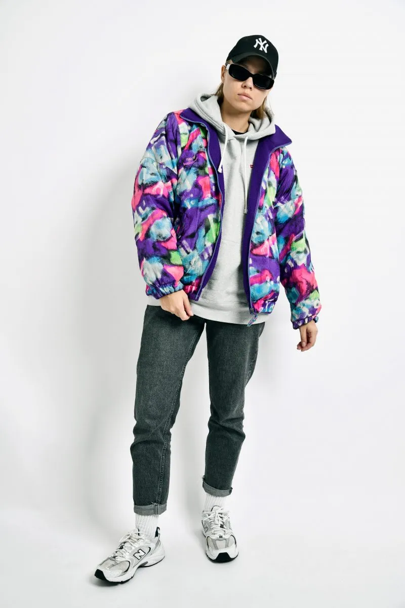 Reversible fleece jacket multi