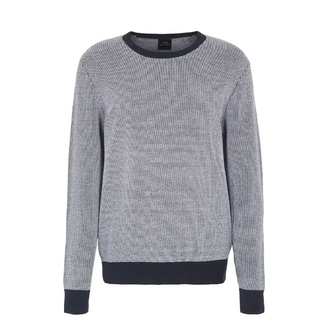 ROUNDNECK PULLOVER Man Navy White 