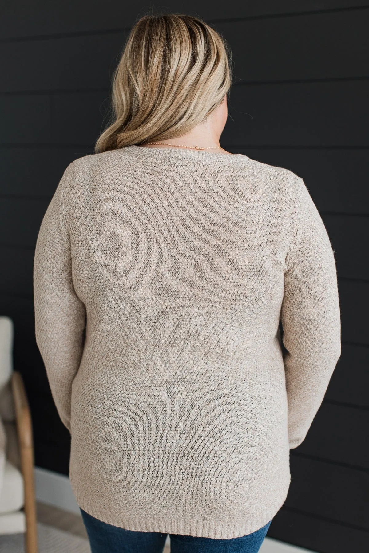 Runway Beauty Knit Sweater- Oatmeal