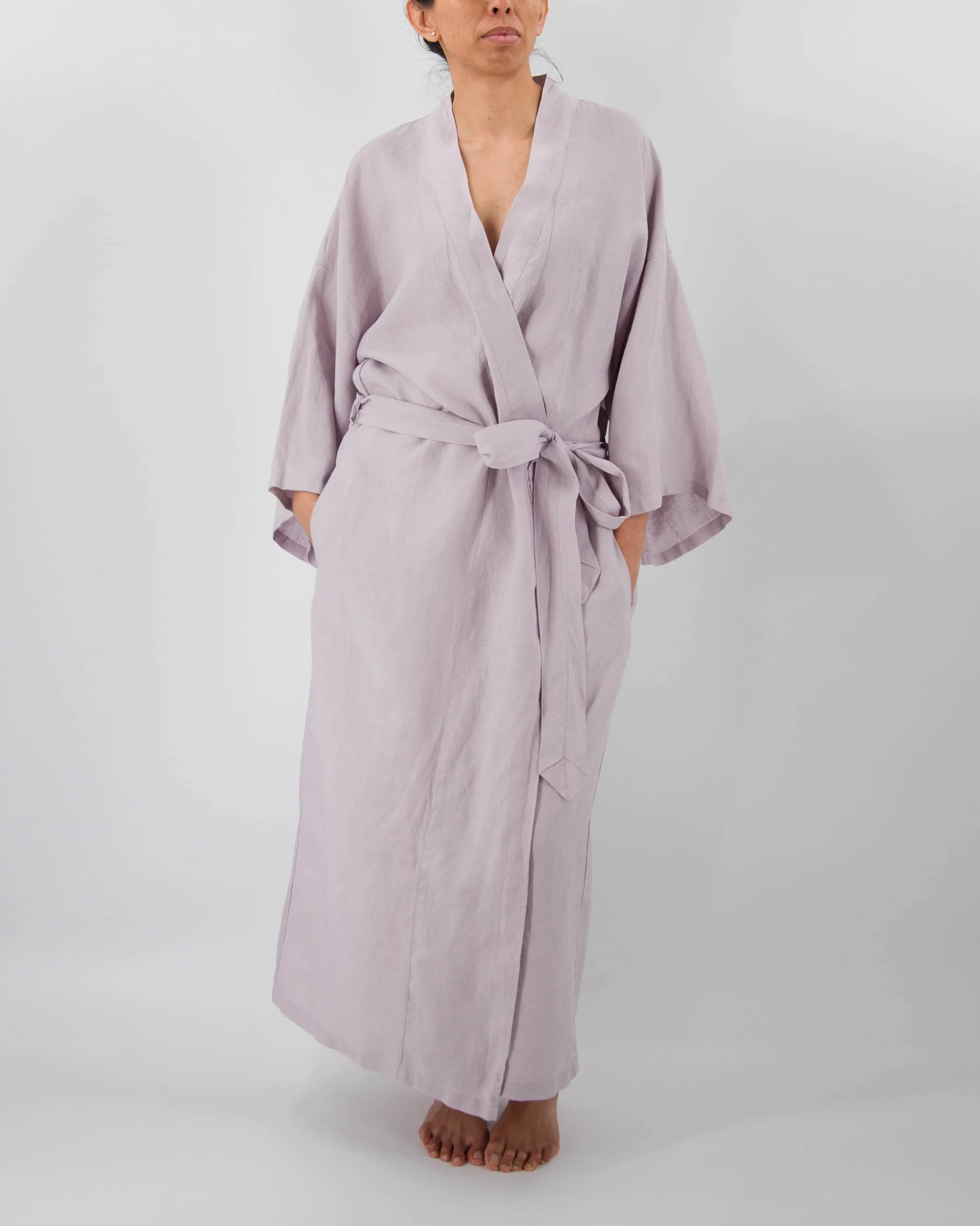 Sai Full-Length Linen Robe