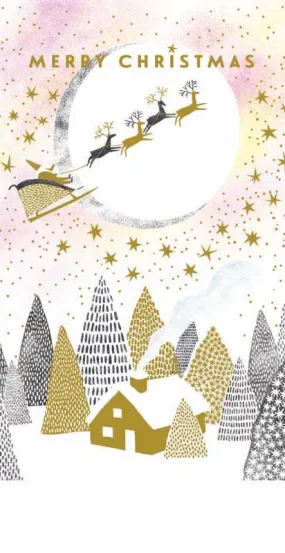 Santa Sky Holiday Money Card